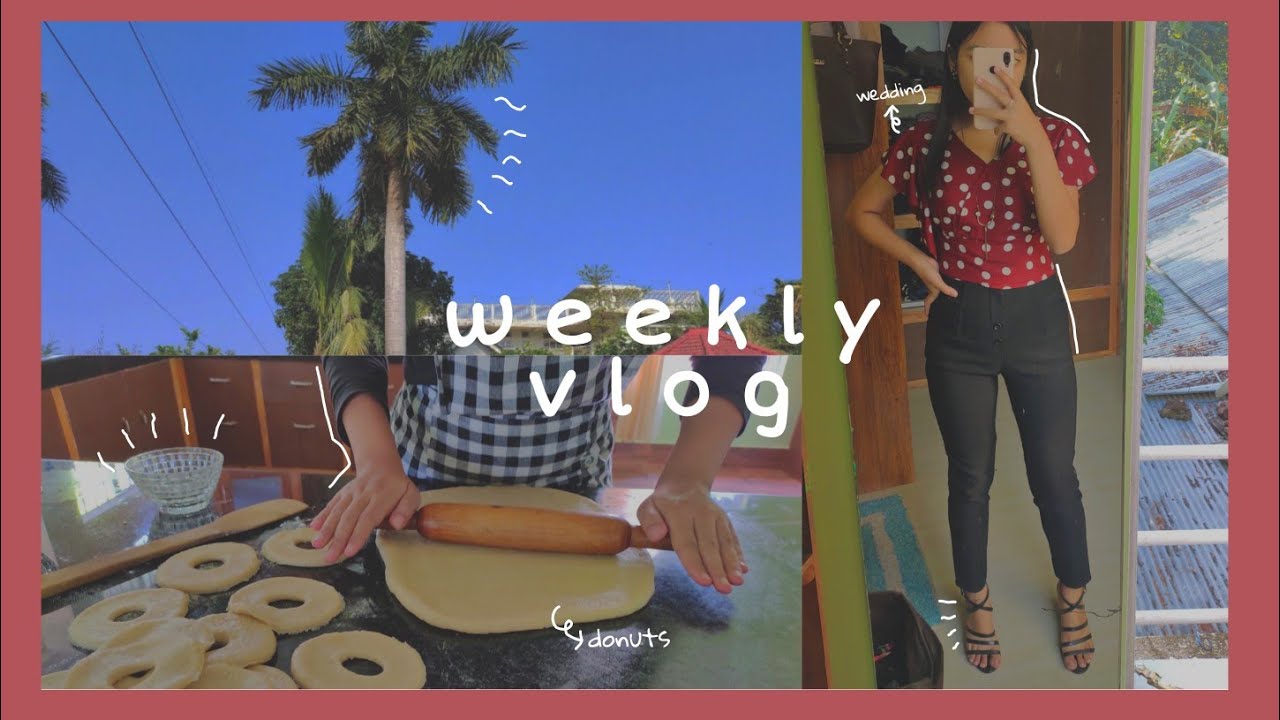 Attending a wedding, making donuts and dalgona coffee🍩☕