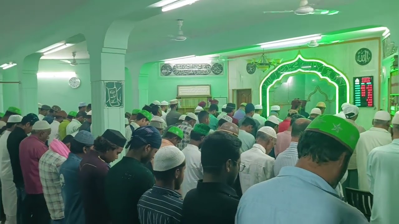 Masjid e noor o munawer me shabe barath isha ki namaz