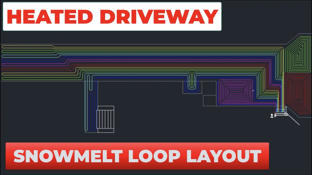 How to Design a Heated Driveway (Snow Melt Loop Length and PEX Piping Layout) - Episode 1 [5-1-2019]