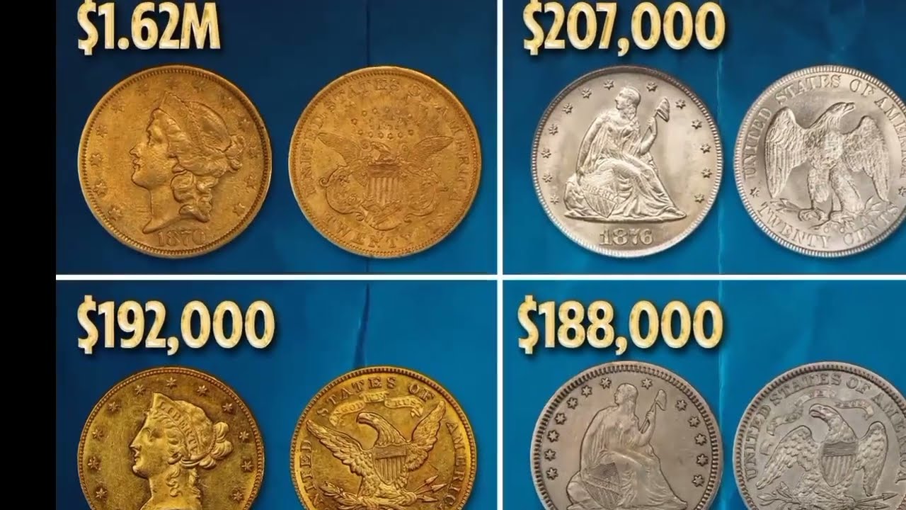 Top 50 most Expensive US coins list of most valuable cent,Dime, Dollars Don't spend this!