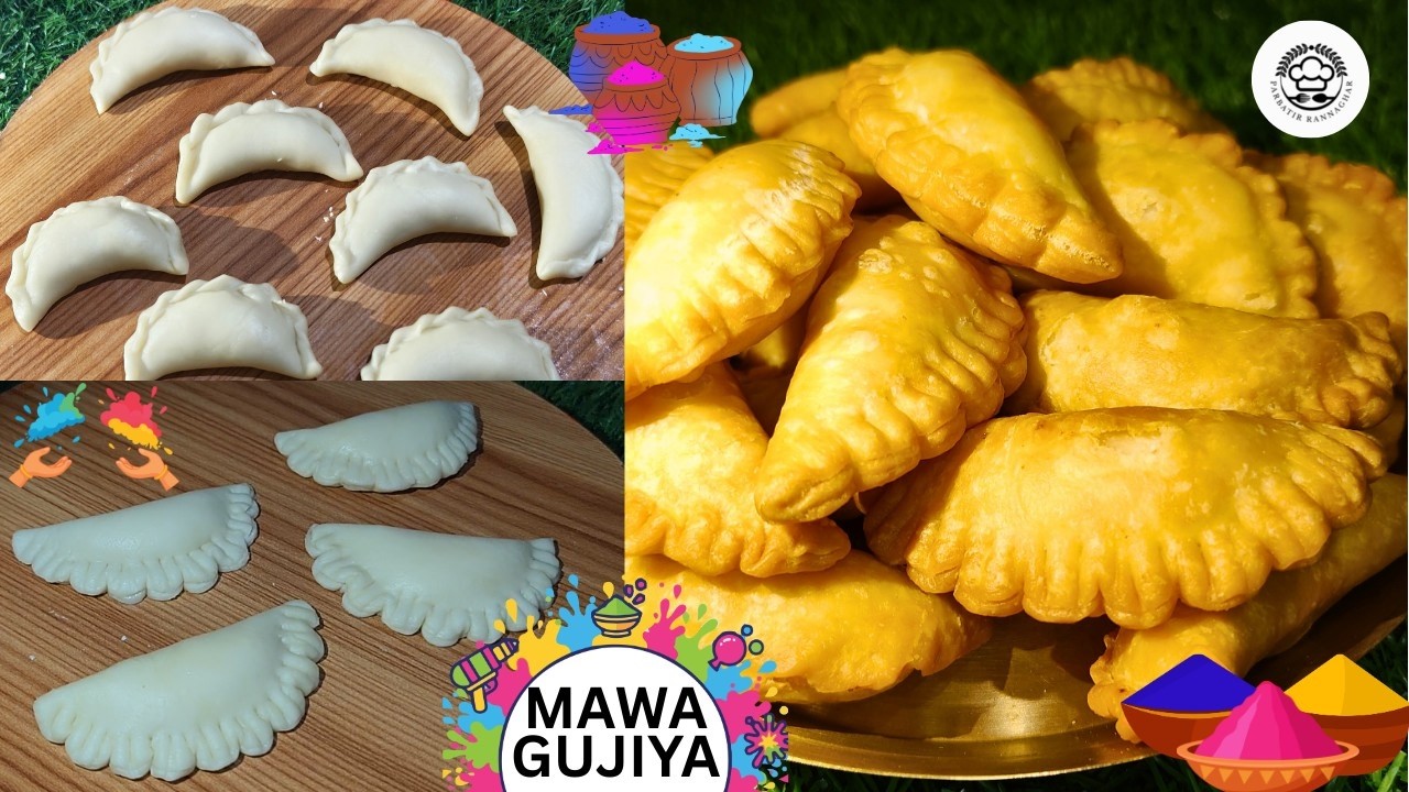 Holi Special Gujiya Recipe | Crispy & Sweet Traditional  Mawa Gujiya | Easy Homemade Gujiya ✨🌸