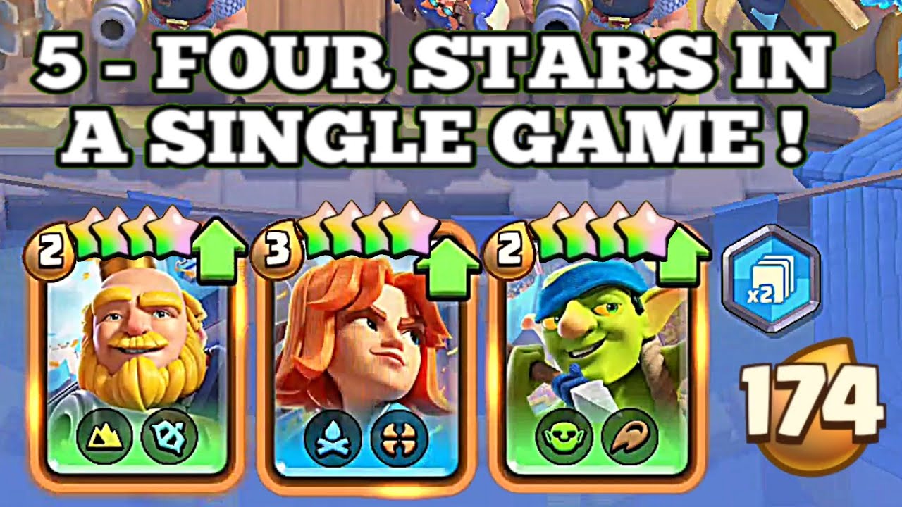 I Merged FIVE 4 - STAR TROOPS In a Single Game of Merge Tactics!