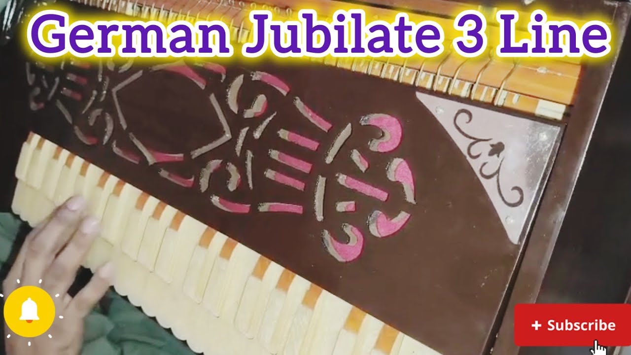 Germany Jubilate Harmonium 🎹 | 3 Line German Reeds | Pro Sound