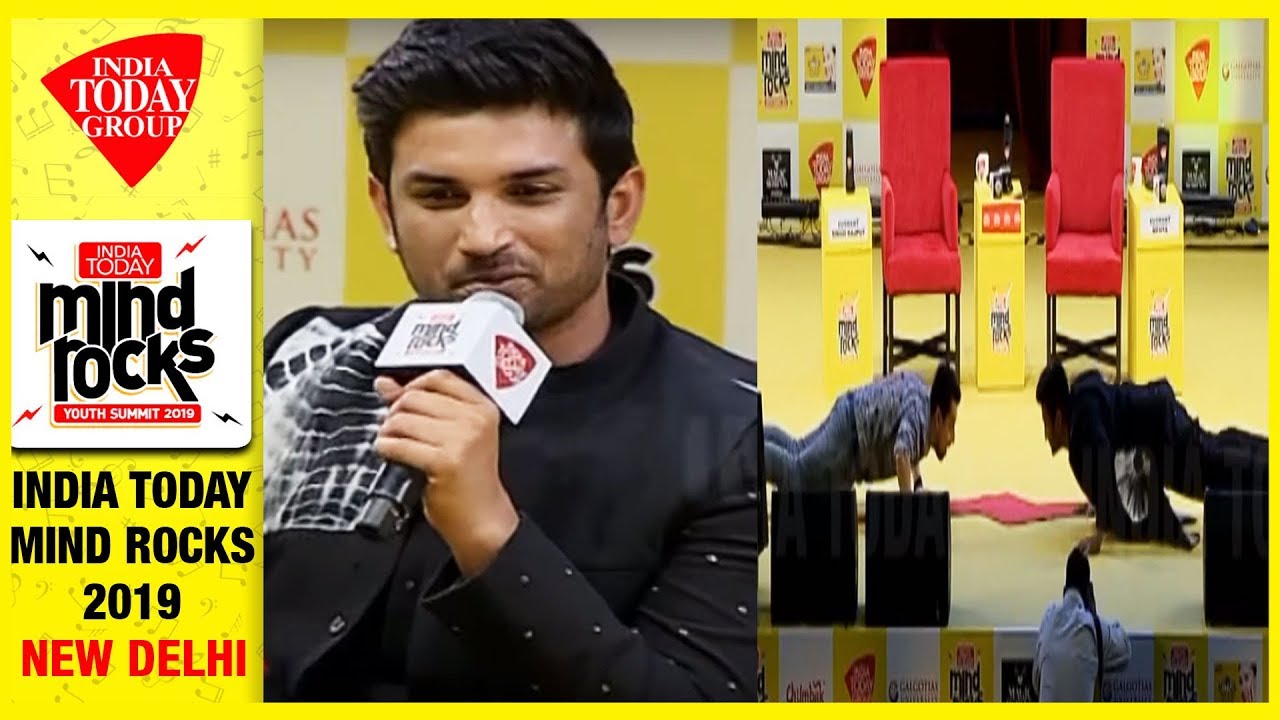 Sushant Singh Rajput Does Clap Push Ups At Mind Rocks Summit | #MindRocks19