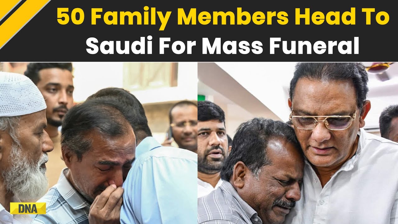 Saudi Bus Accident: About 50 Kin Fly From Hyderabad For Final Rites Of Deceased Pilgrims