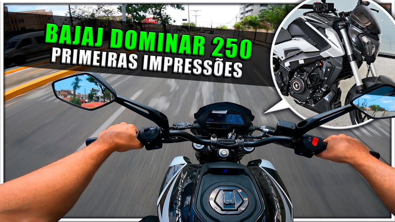 PRIMEIRA VEZ PILOTANDO A NOVA DOMINAR 250 - BAJAJ 2025