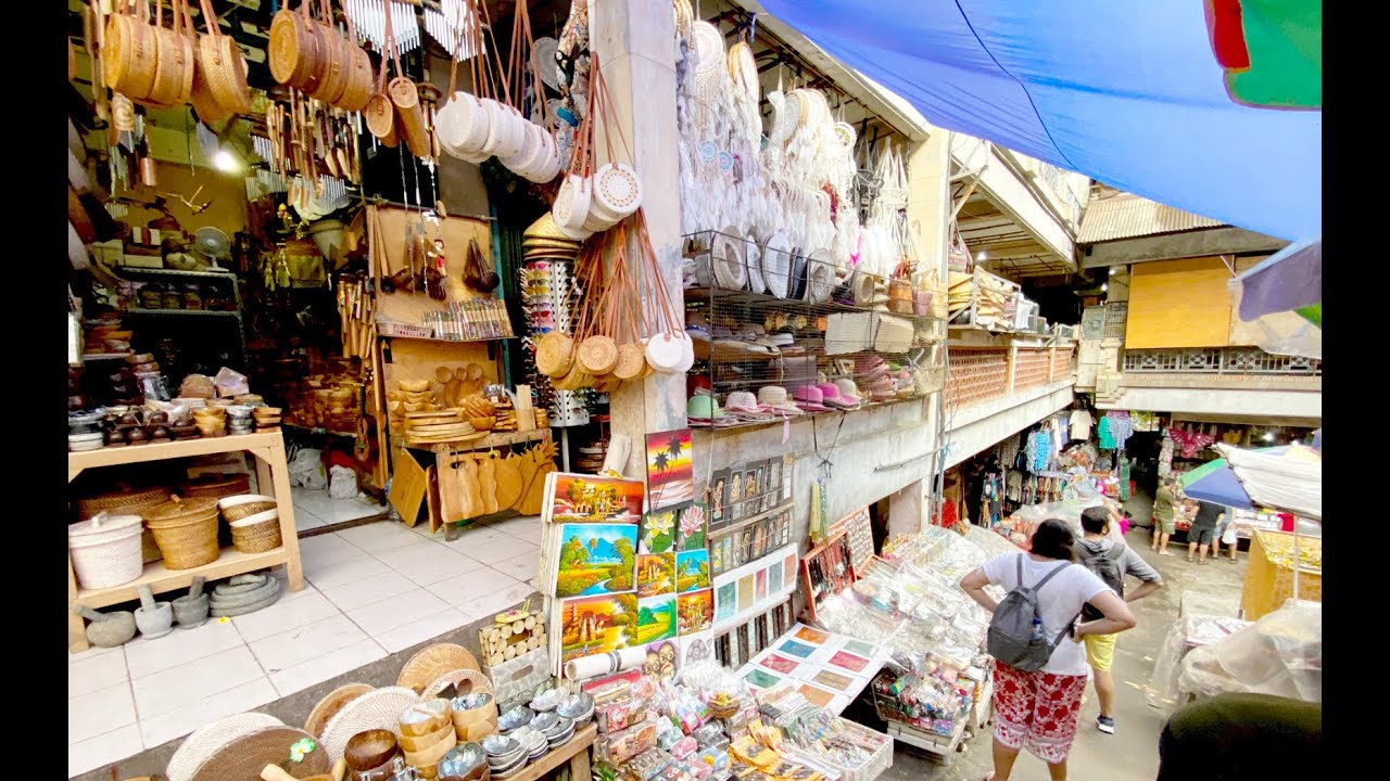 [4K]Walking in Ubud Street & Market 🇮🇩 Bali, Indonesia [No Commentary Version]
