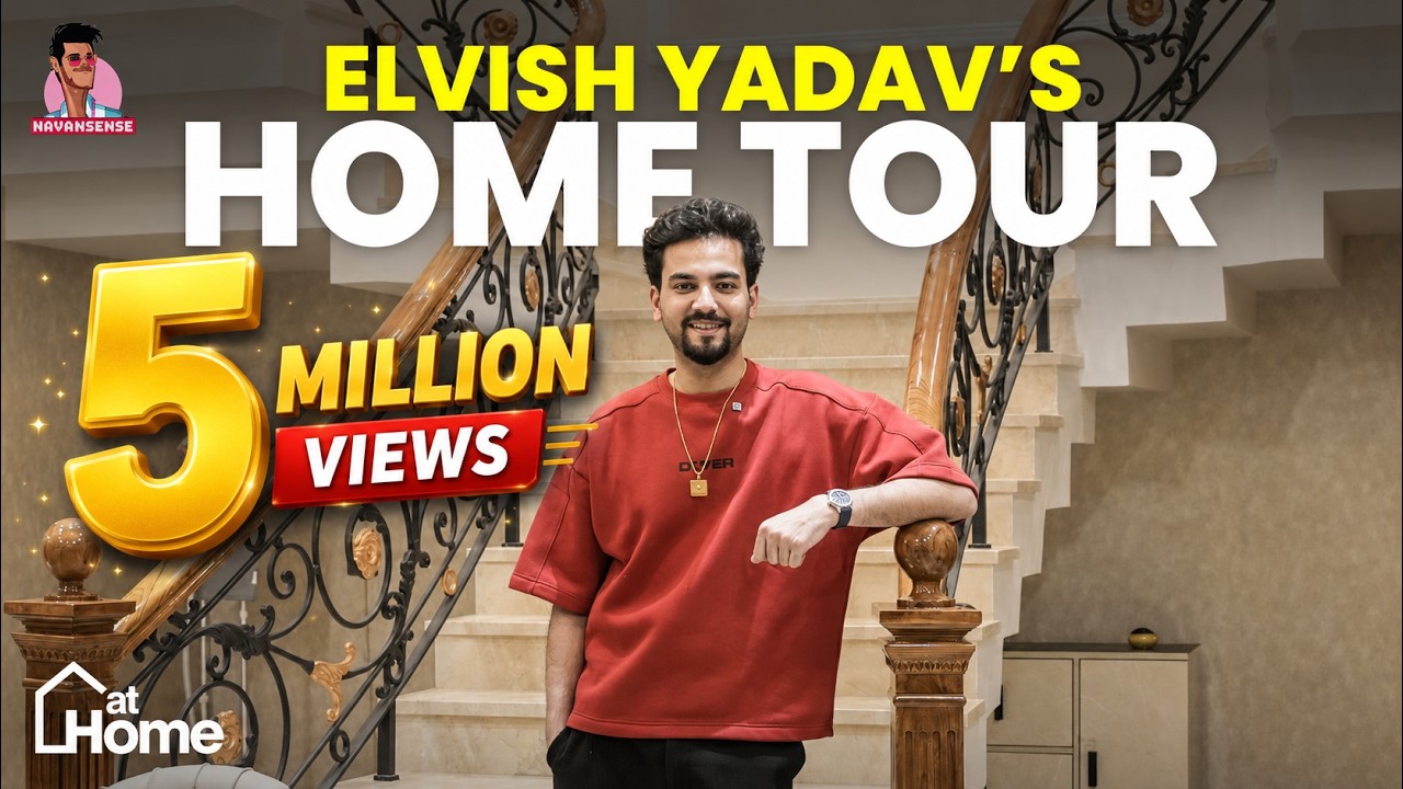 INSIDE Elvish Yadav's Gurgaon BUNGALOW | Complete HOME TOUR | Bedroom, Living Room, Mandir | At Home