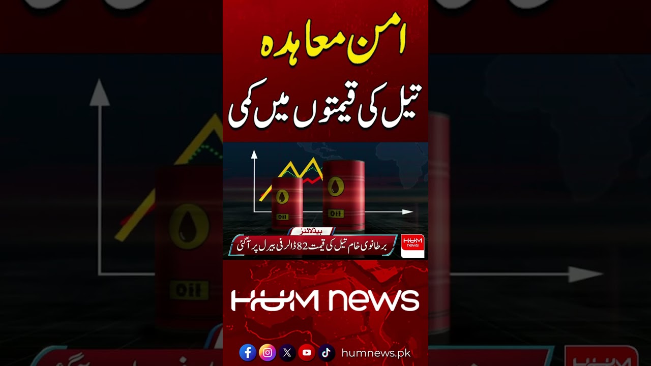 Big Relief: Peace Deal Brings Down Oil Prices | Hum News | Pakistan