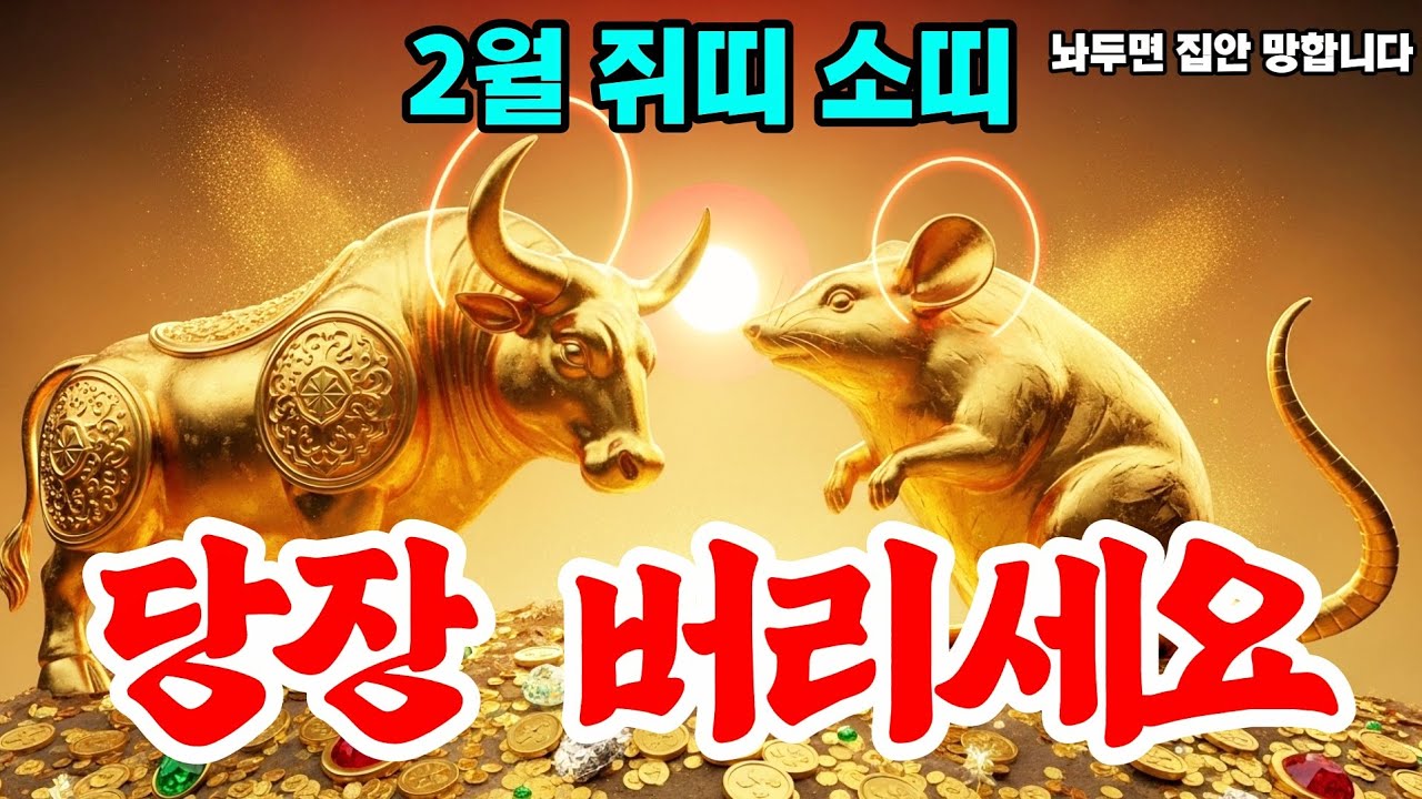 입춘 풍수 2월 쥐띠 소띠 현관에 이것 놔두면 집안 망합니다 #내면의운세 #풍수 #오늘의운세 #띠별운세 #2026년운세 #재물운 #횡재운