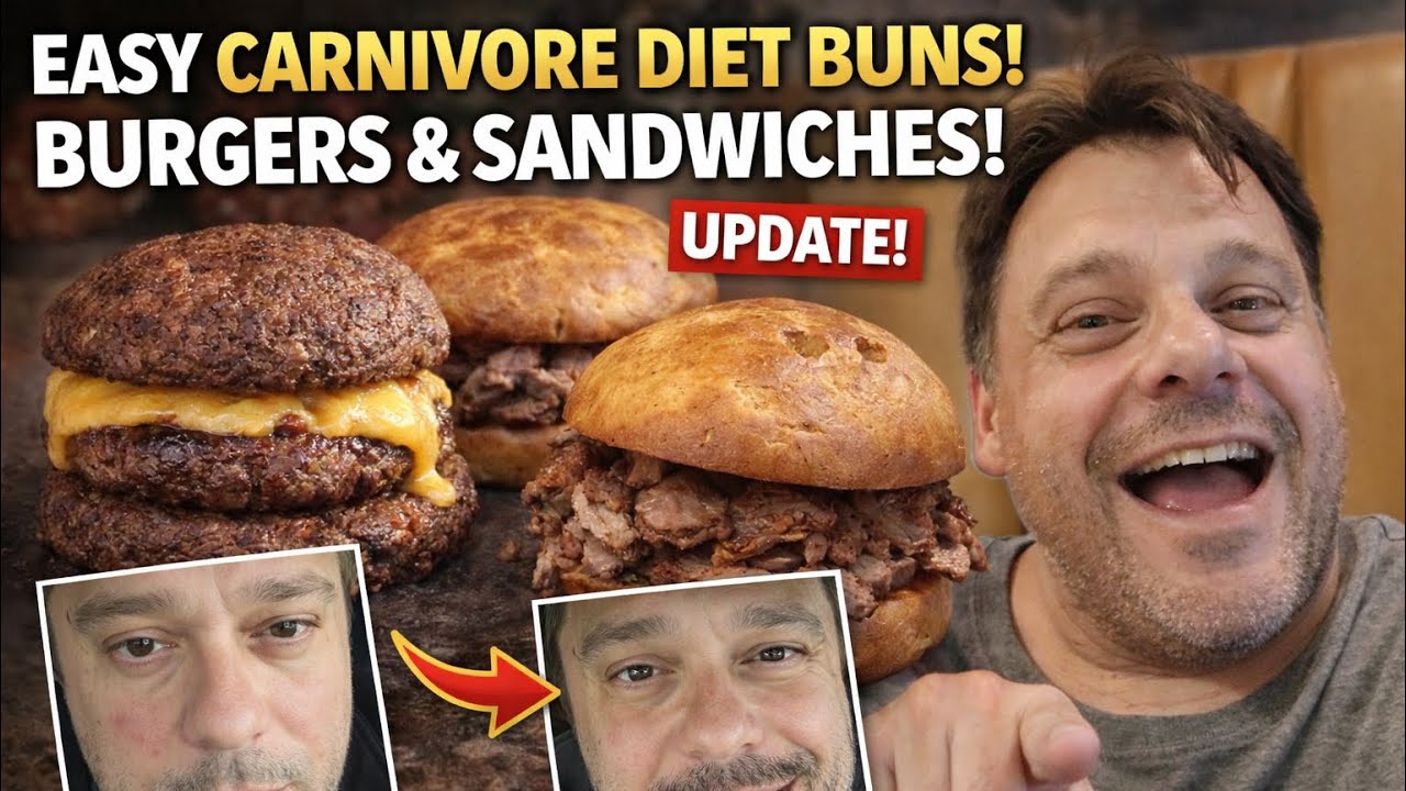 Super Easy Carnivore Burger Buns (Only Animal Ingredients!) + 1 Month Diet Update