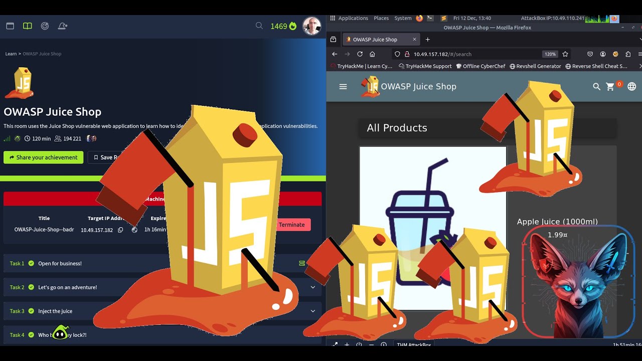 TryHackMe OWASP Juice Shop - Full Walkthrough 2025