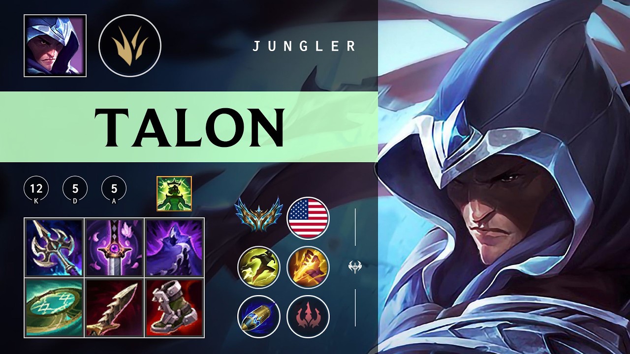 Talon Jungle vs Qiyana - NA Challenger Patch 26.04