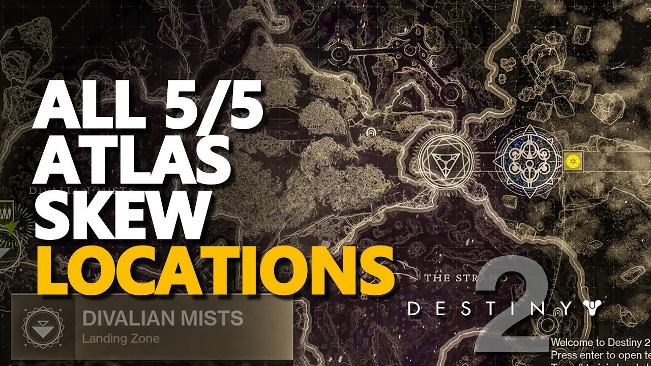 All Atlas Skew Destiny 2 Locations