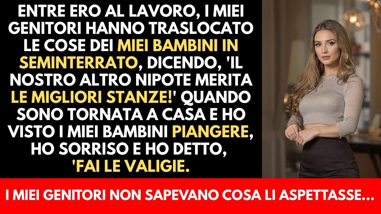 I miei genitori hanno cacciato i miei figli per il loro 'oro' nipote—ma non sapevano..