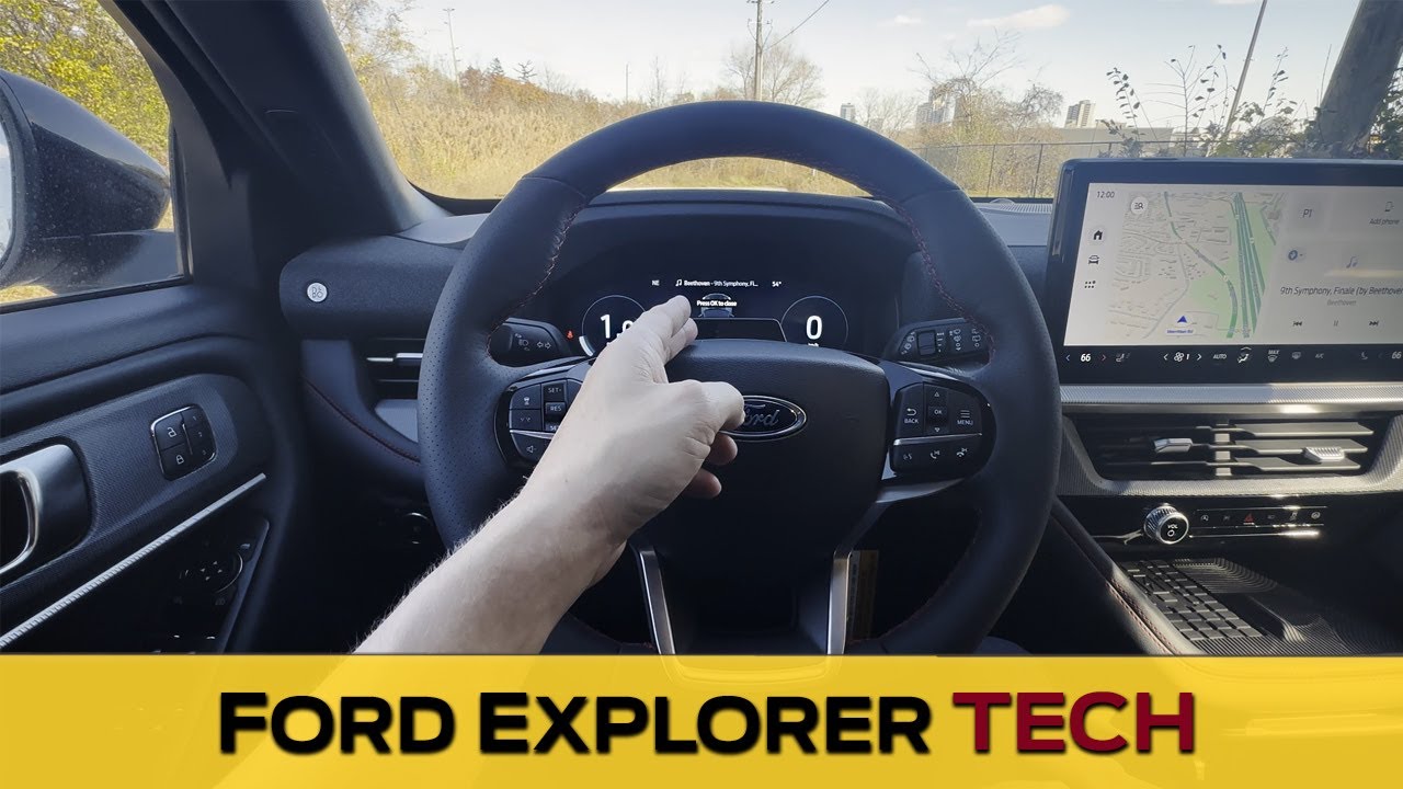 Steering Wheel and Cluster in the Ford Explorer (2025 model)