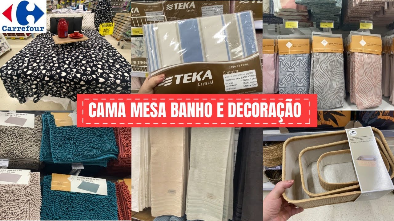 ACHADINHOS NO CARREFOUR | CAMA, MESA, BANHO E DECORAÇÃO #achadinhos #carrefour #camamesaebanho