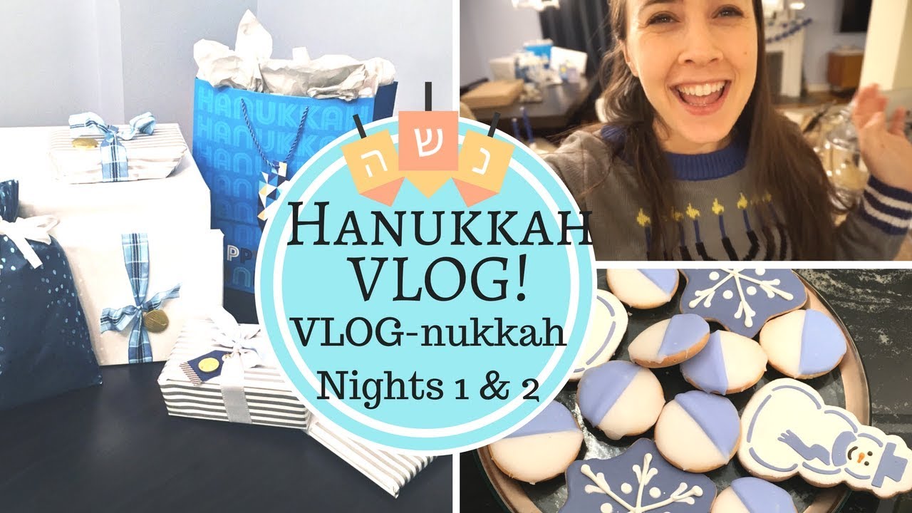 Hanukkah VLOG! Jewish Family Celebrates Hanukkah! VLOG-nukkah Night 1 & 2