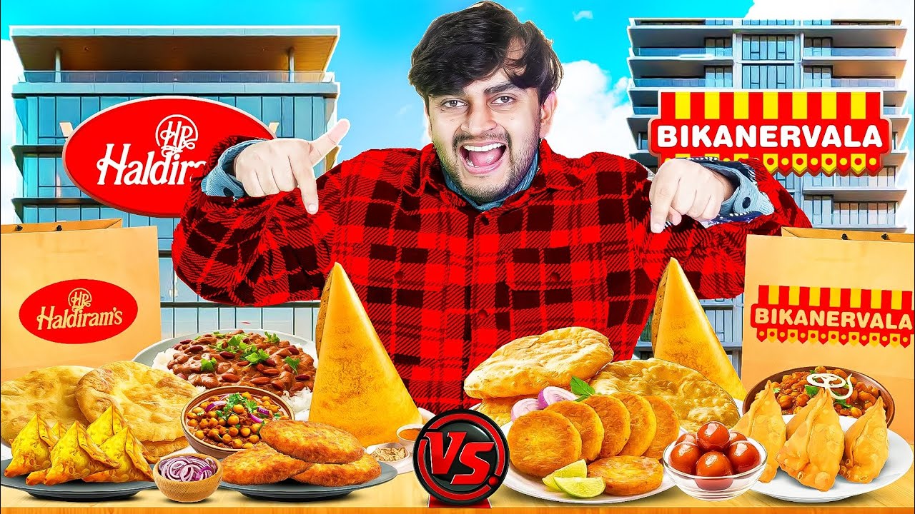 Trying Full Menu of Haldiram vs Bikanervala