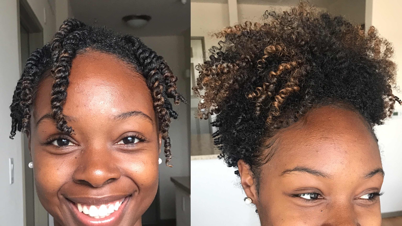 How to Style Defined Twist Out|Awkward Stage Type 4 Natural Hair