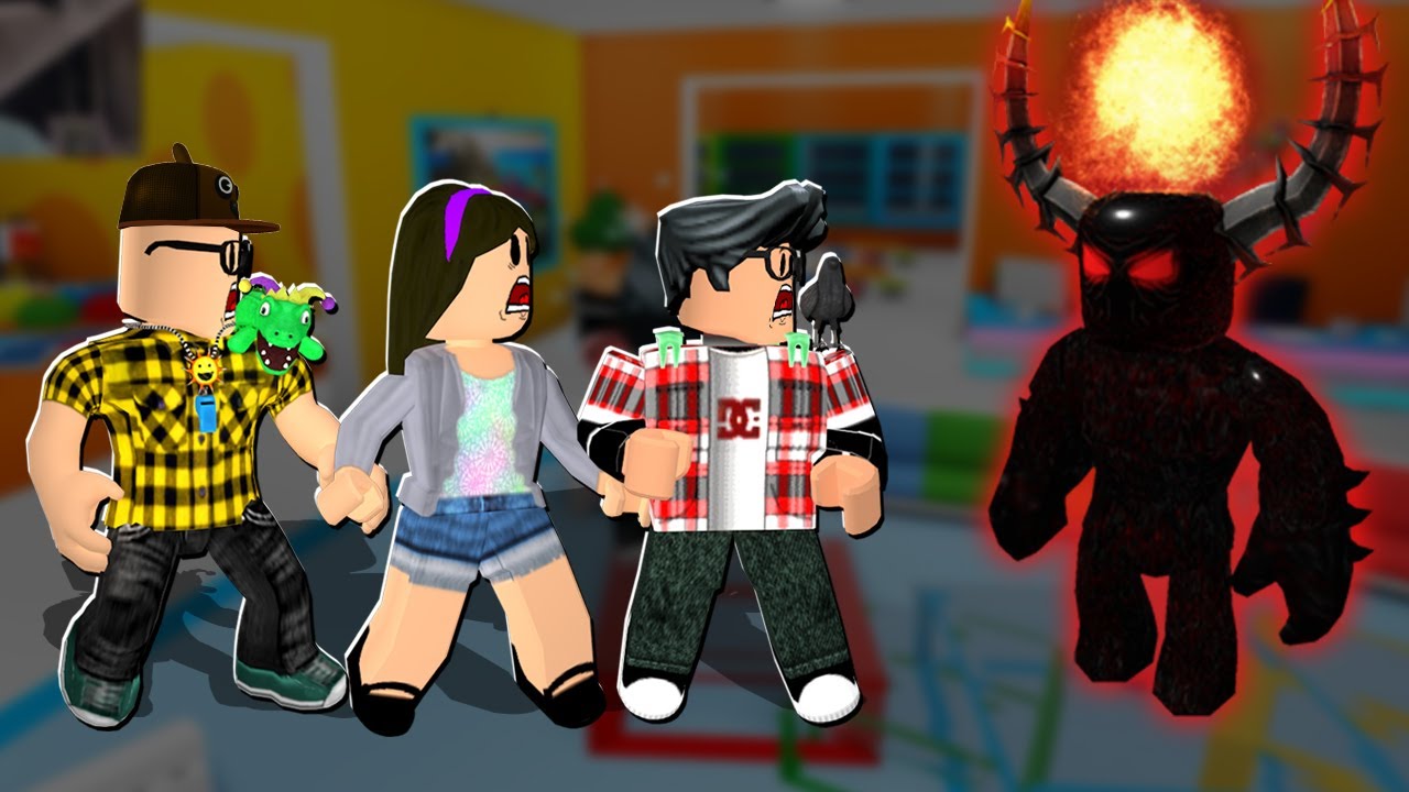 NOVOTE, VELHOTE E TIA GRA&Ccedil;A NA CRECHE ASSOMBRADA! (Roblox - DAYCARE STORY 2)