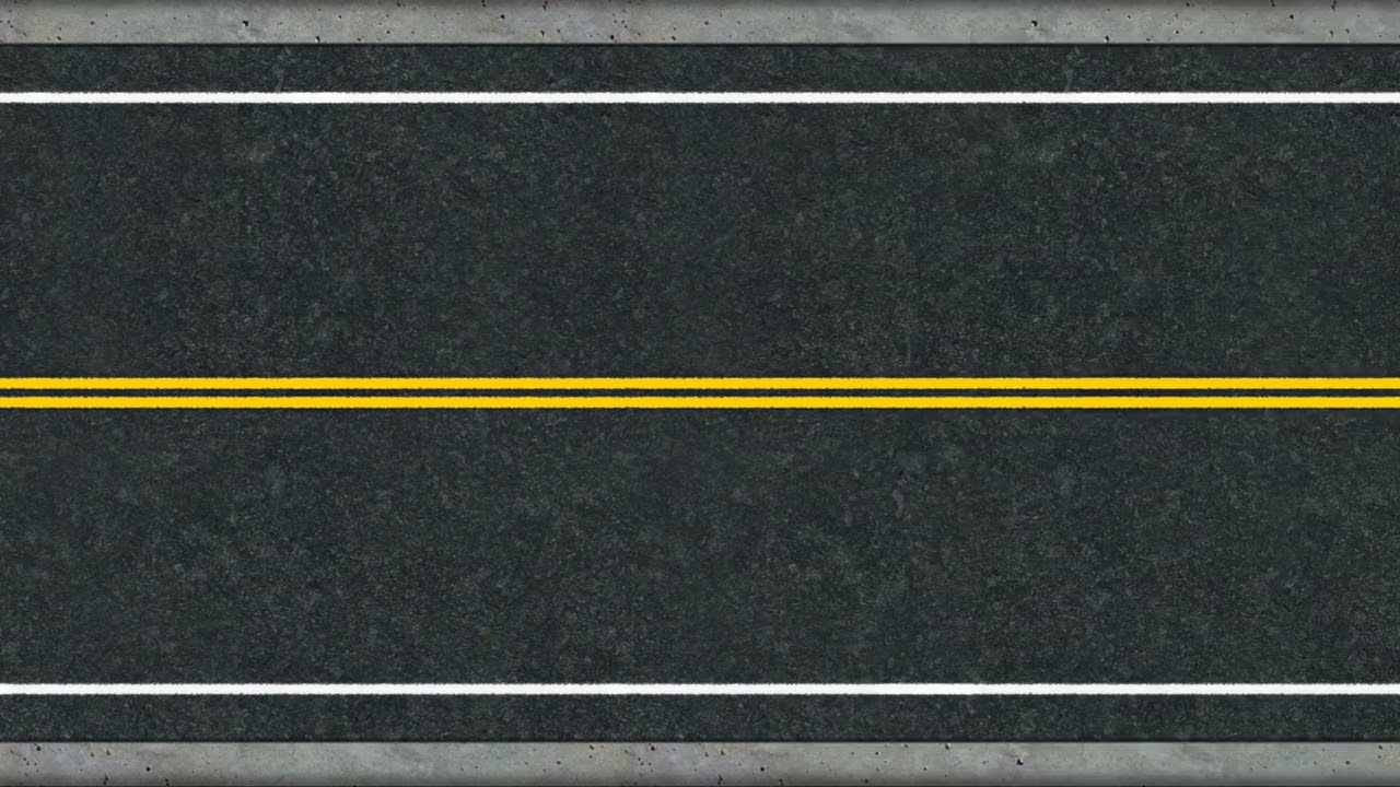 Road Loop - animation asphalt road looping