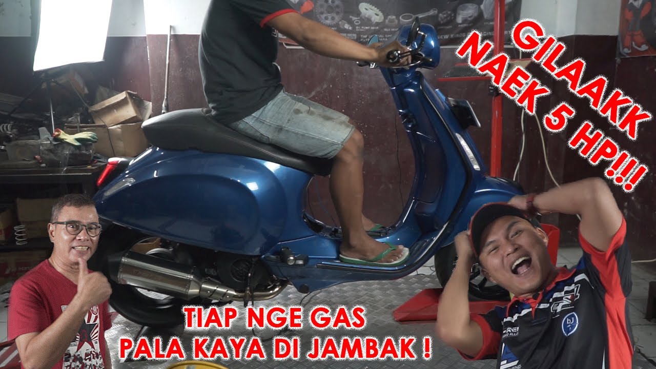 Vespa Primavera bore up Dikawinin Throttle Body Nmax 4S1M,TPS 4S1M & Ecu Aracer. dongkrak tenaga!