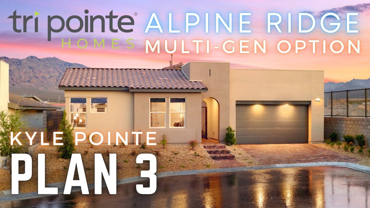1-Story Multi-Gen Modern Homes for Sale at Alpine Ridge by Tri Pointe Homes | Plan 3 | $592k+