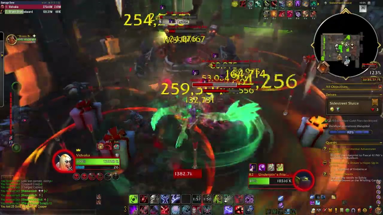 Sidestreet Sluice T11 delve in 5 minutes - Blood Death Knight (WoW TWW S2)