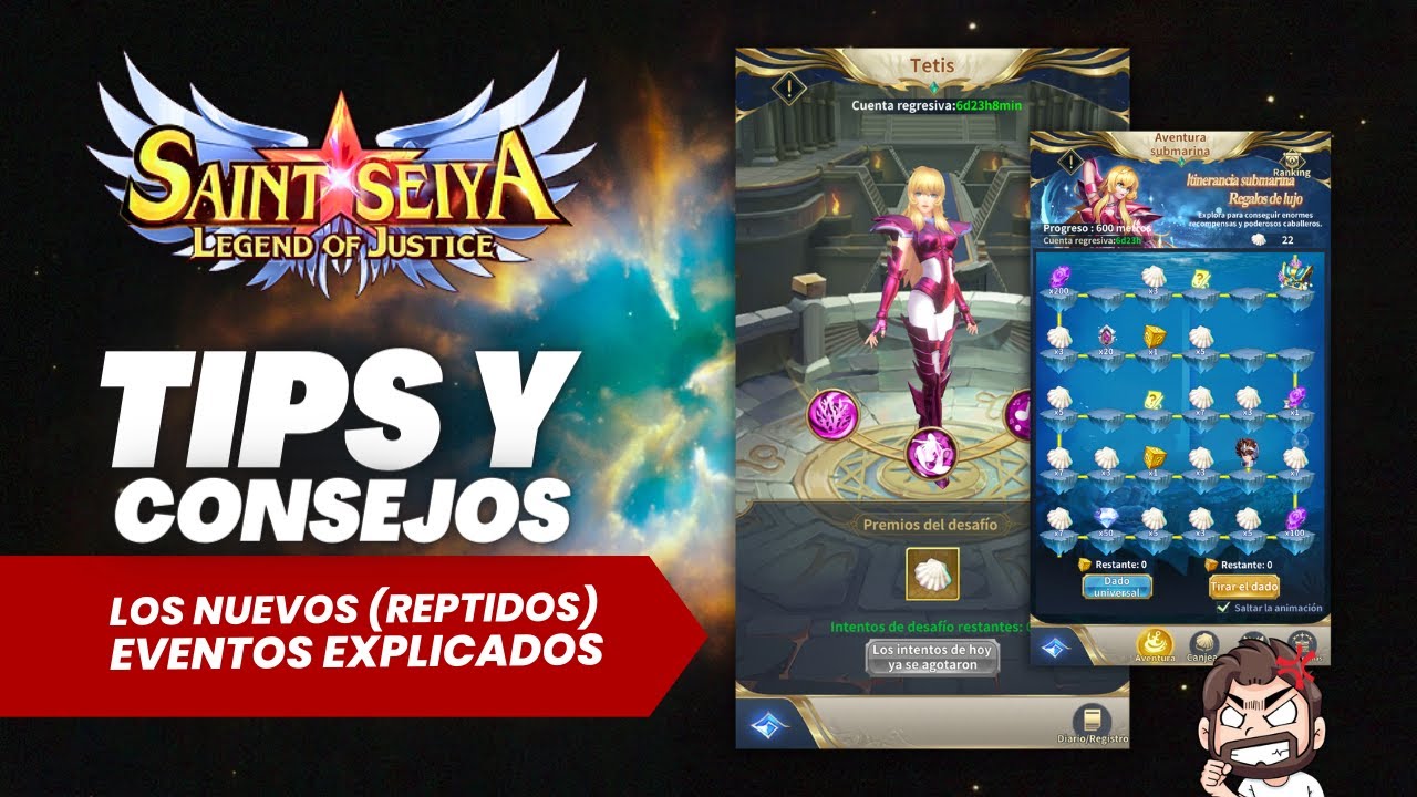 Más EVENTOS, te los EXPLICO | Boss Thetis + Aventura Submarina | Seiya Legend of Justice