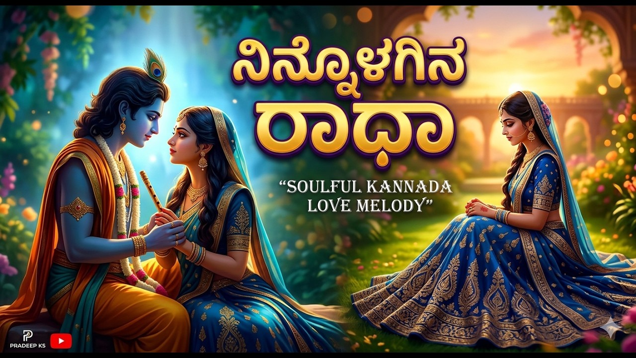 Romantic Song - Radha Krishna Love Song, #kannadasongs  #lovesong, Kannada romantic song