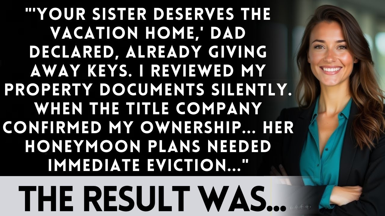 Parents Promised My Beach House To My Sister — Then The Title Company Called During Her Wedding...