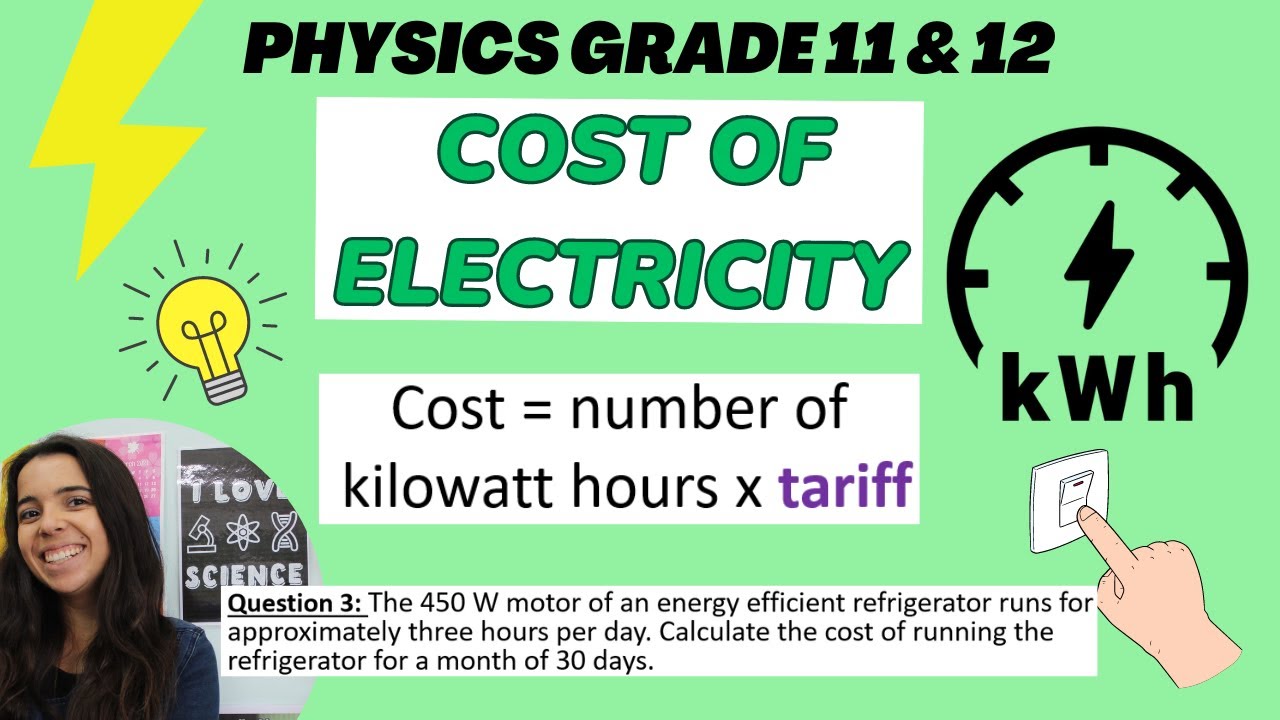 Cost of Electricity Grade 11 Physics (Electric circuits)