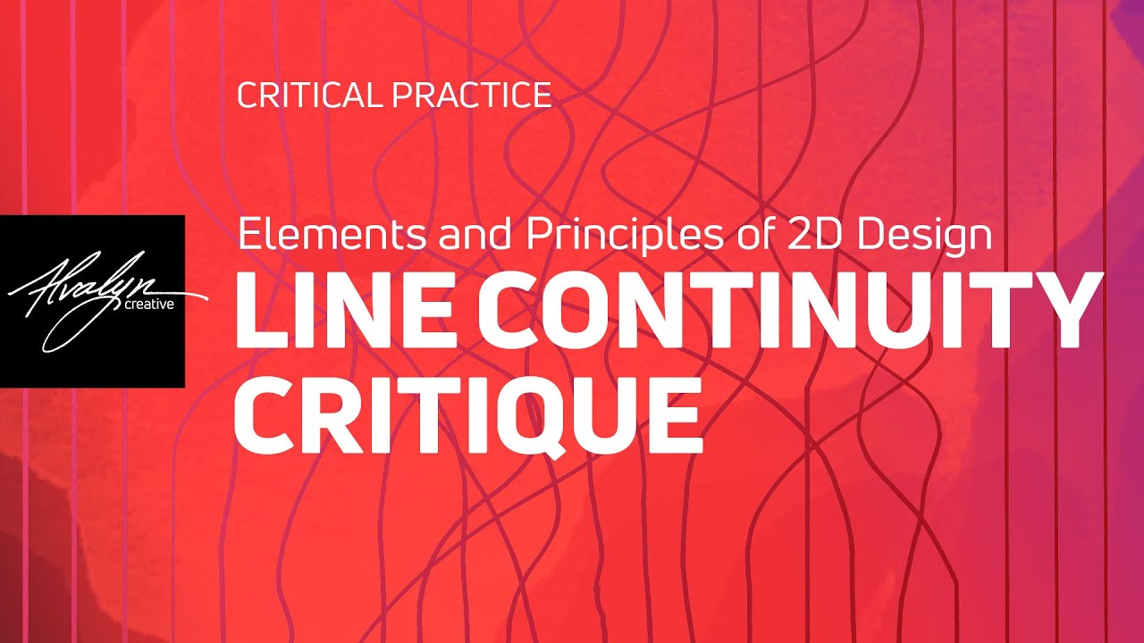 Elements and Principles of 2D Design Critique of the Line Study assignment