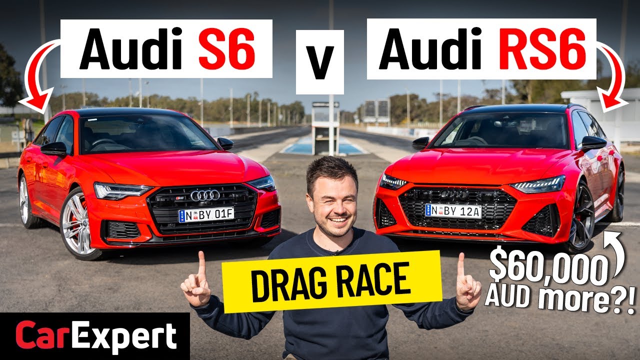 Сравнение Audi RS6 и S6: стоит ли RS6 дополнительных 60 000 долларов? Дрэг-рейсинг и тесты звука!