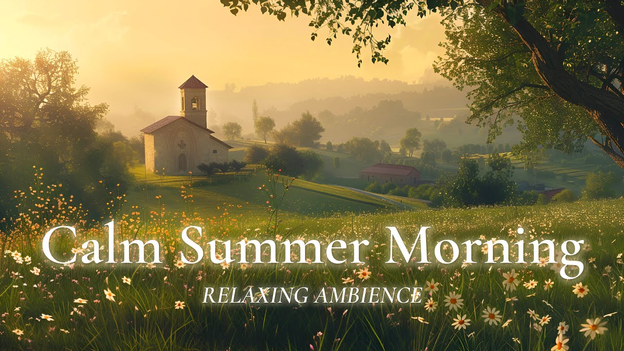 Calm Summer Morning Ambience 🌼 Cozy & Peaceful Countryside | Nature Sounds & Birdsong