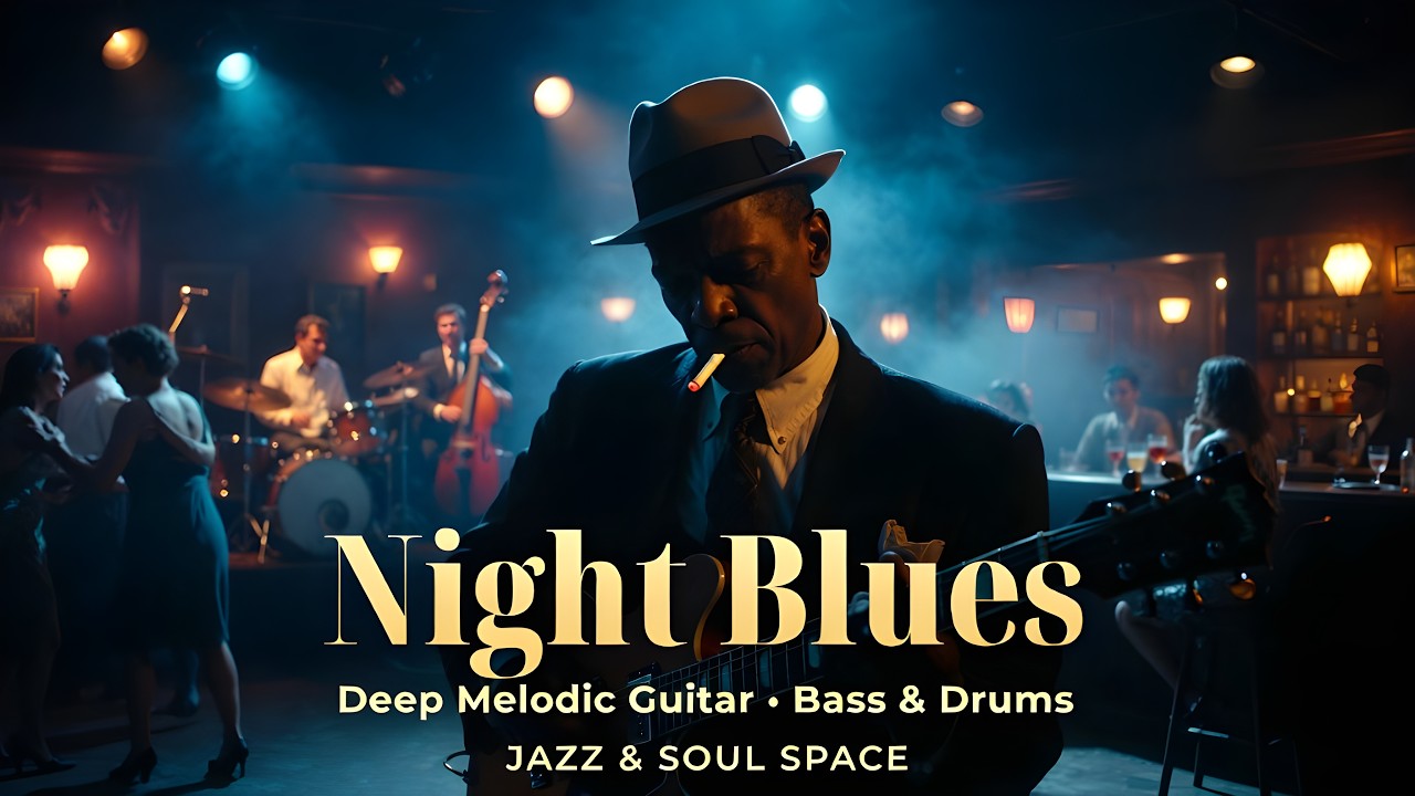 🌙 Night Blues — Deep Melodic Guitar, Bass & Drums (50s Instrumental Blues)