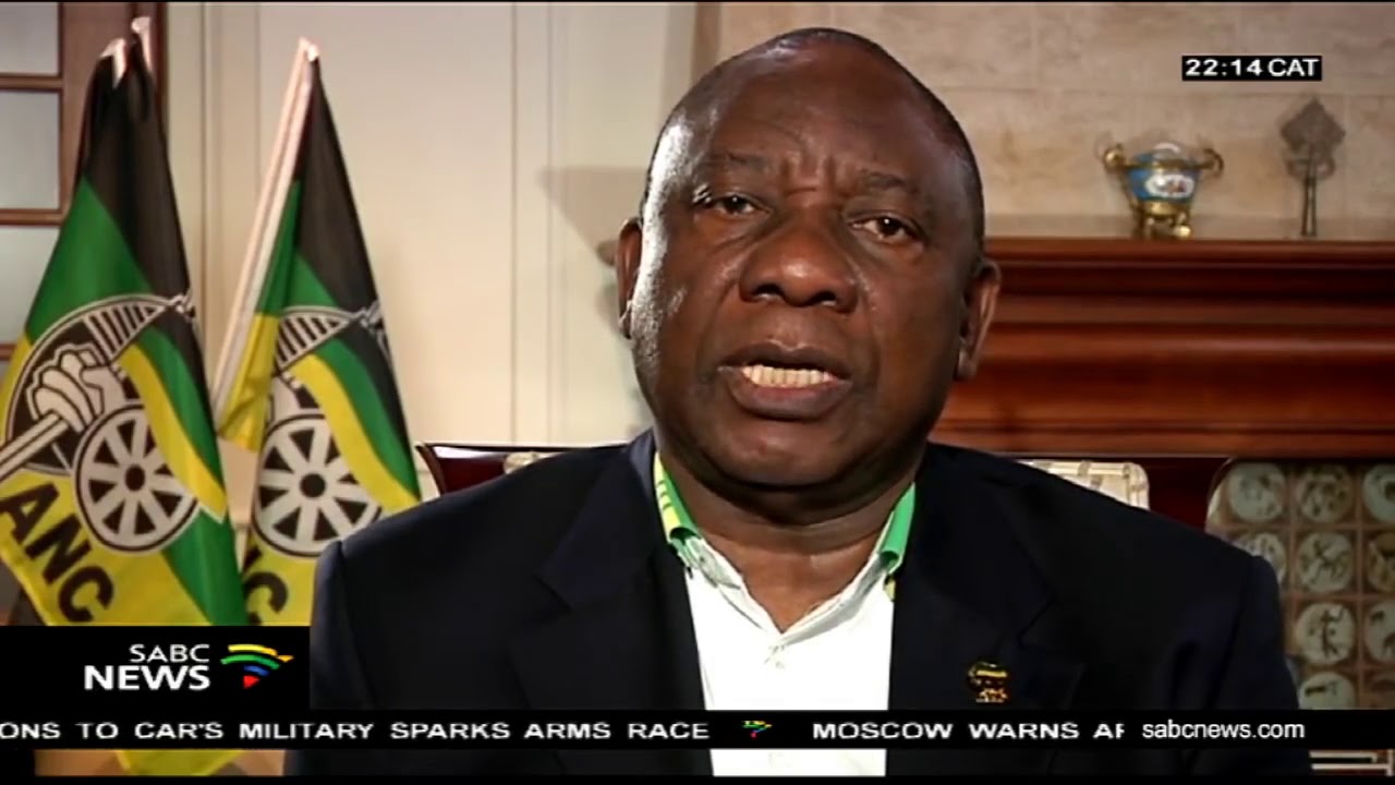ANC President Ramaphosa makes an announcement on land expropriation