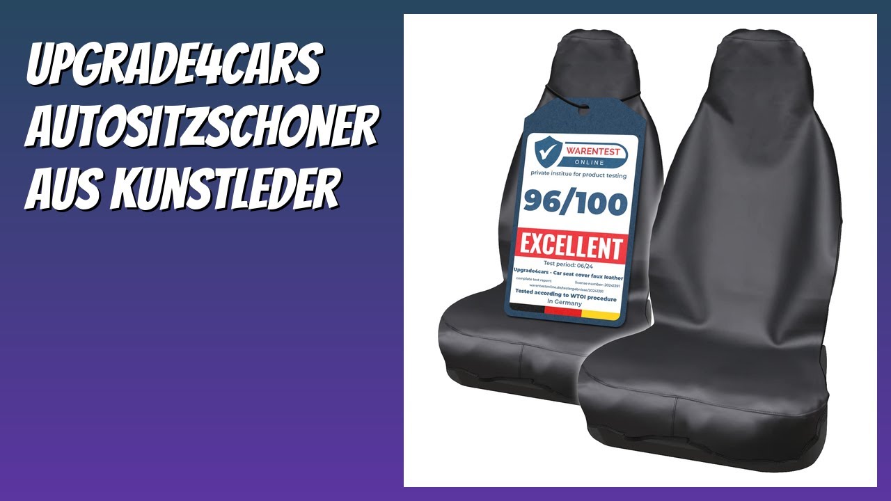 BEWERTUNG (2026): Upgrade4cars Autositzschoner aus Kunstleder. Infos