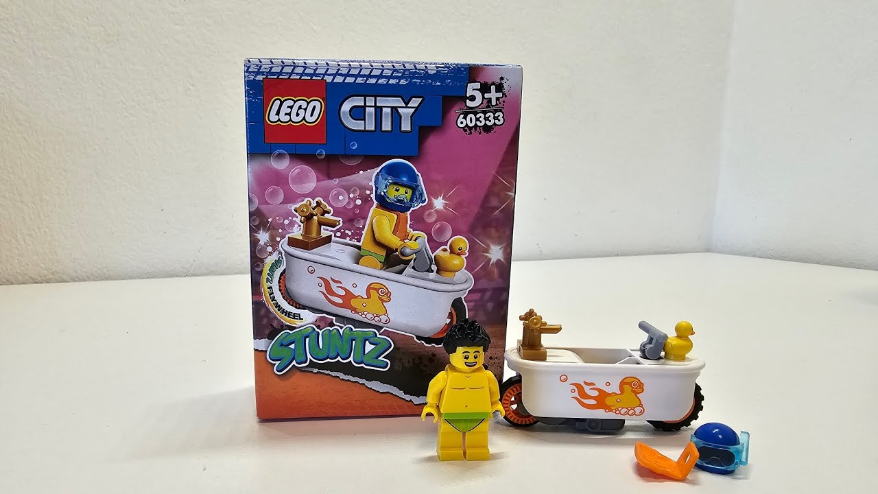 Review!LEGO City 60333 Bathtub Stunt Bike