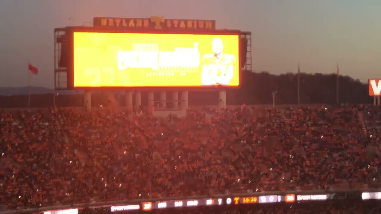 Pre Game Light Show and Starting Lineups. Tennessee vs Kentucky 2022. “Nightmare At Neyland”