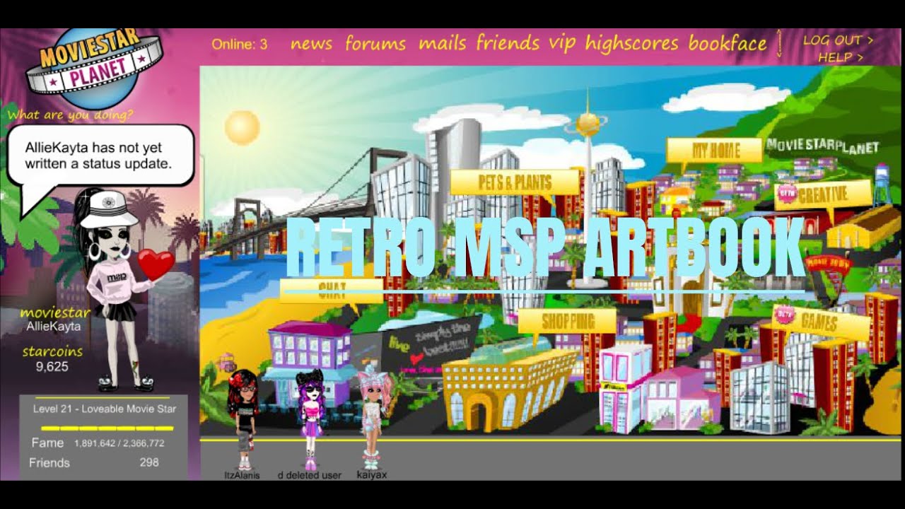 RETRO MSP HOME PAGE ARTBOOK! | FreePeasant