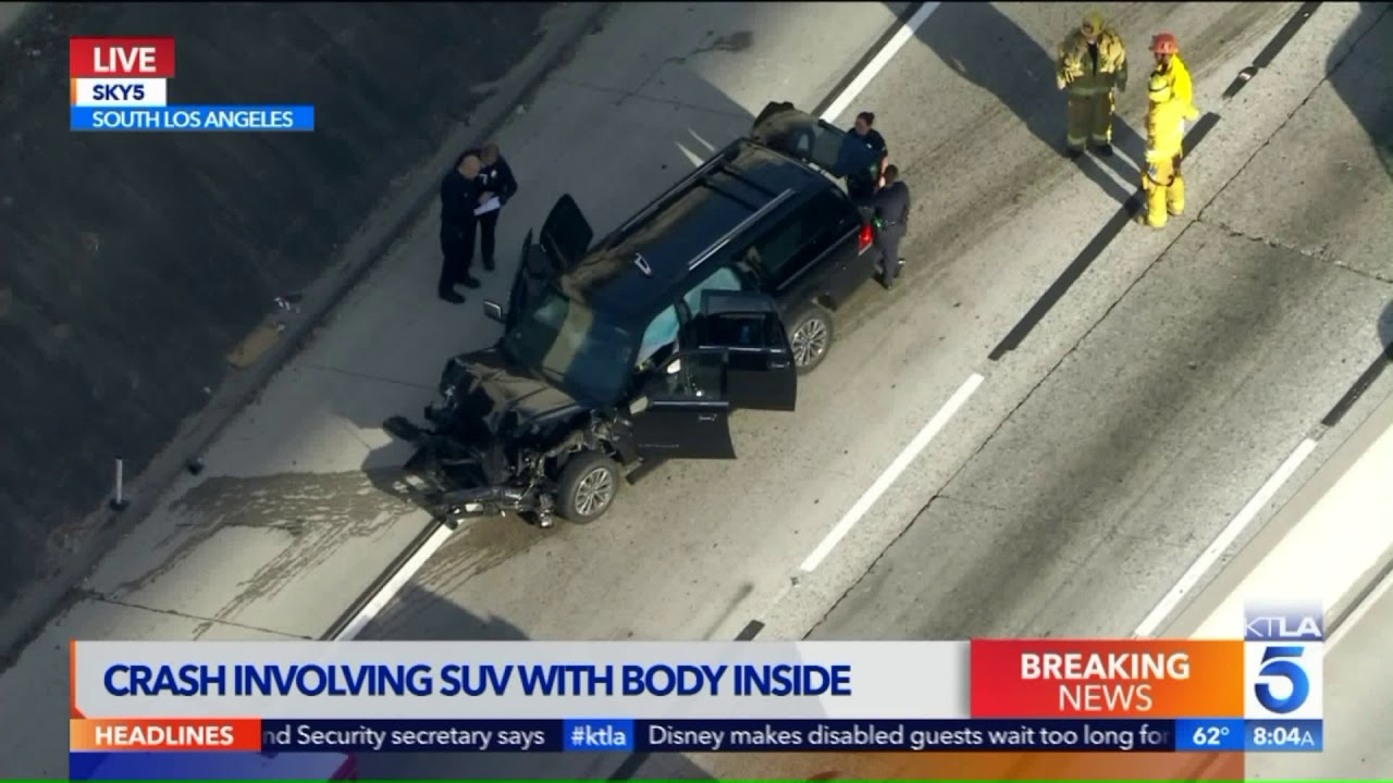 Stolen Hearse With Body Found After Police Pursuit Crash | Los Angeles Car Chases