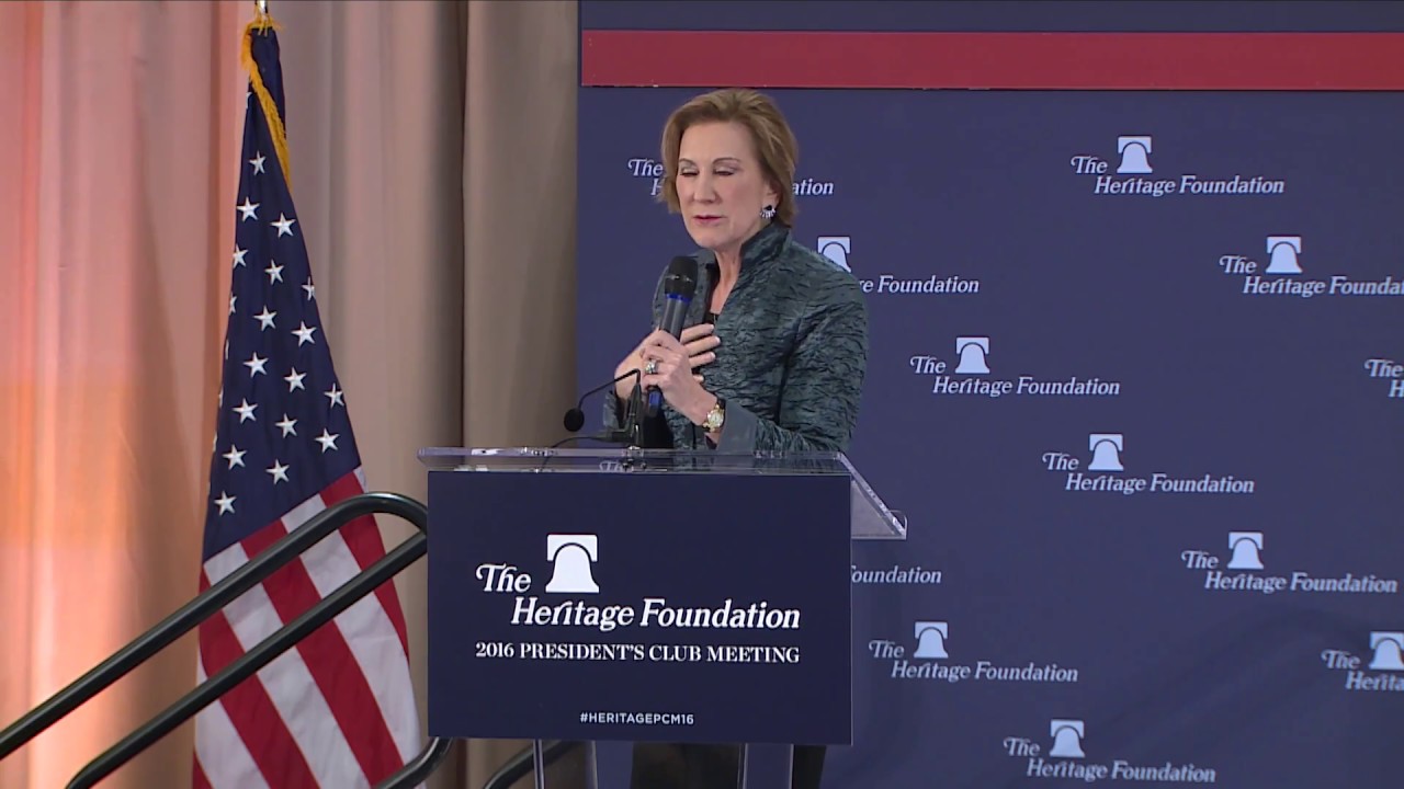 Carly Fiorina on the Future of the Conservative Movement | The Heritage Foundation