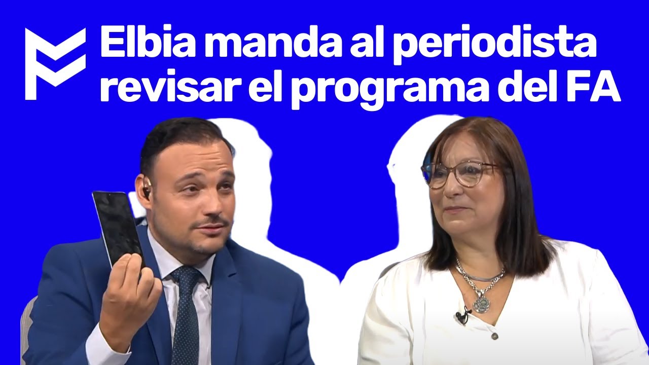 Elbia manda al periodista revisar el programa del FA
