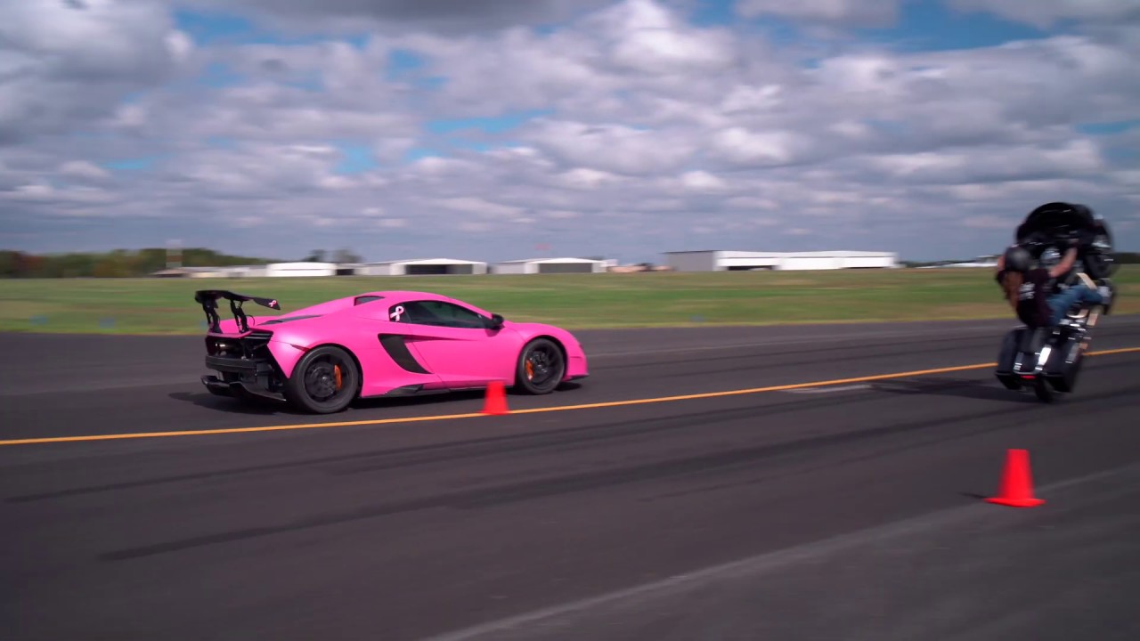 Playing with motorcycles and fast cars on an airport runway HIGHSIDELIFE