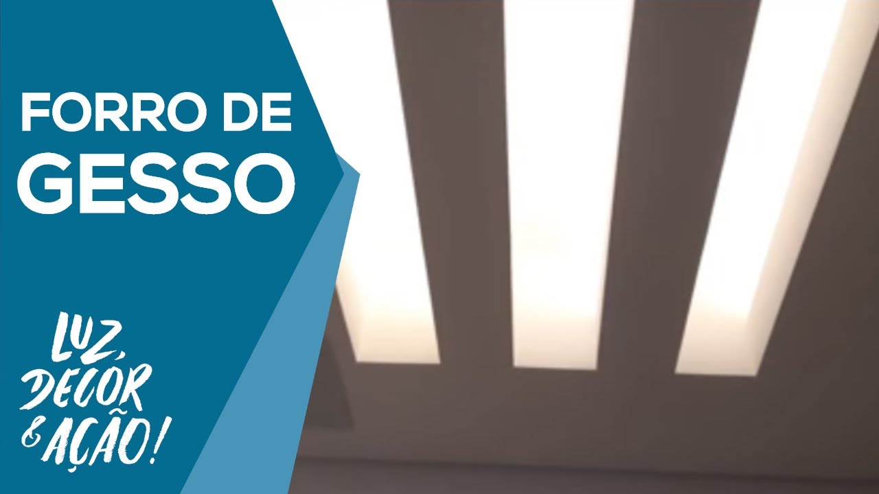 Rasgos no Forro de Gesso e Iluminação