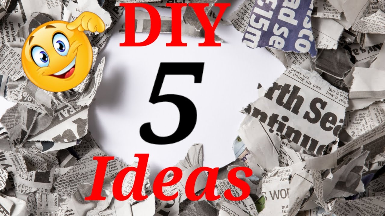 5 Genius DIY Ideas using Newspaper || Best Out of Waste Ideas