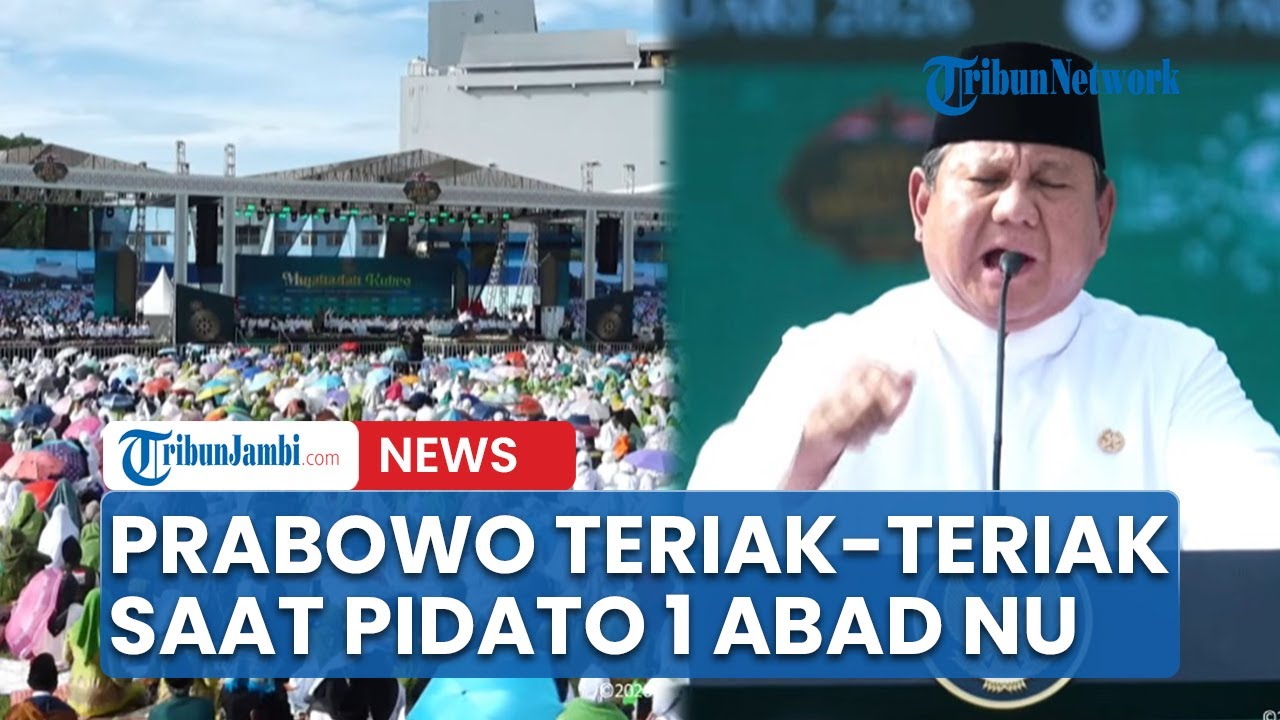 Momen Prabowo Teriak-teriak akan Lawan Korupsi di Depan Warga NU