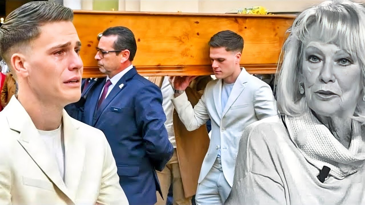 Obsèques d’Evelyne Leclercq : Son petit-fils Benjamin effondré devant le cercueil !